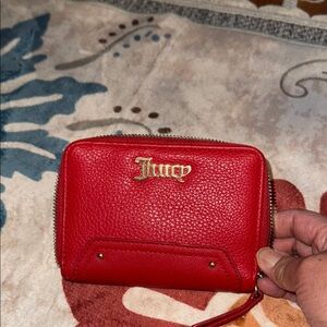 Juicy Couture Y2K Red Leather Wallet